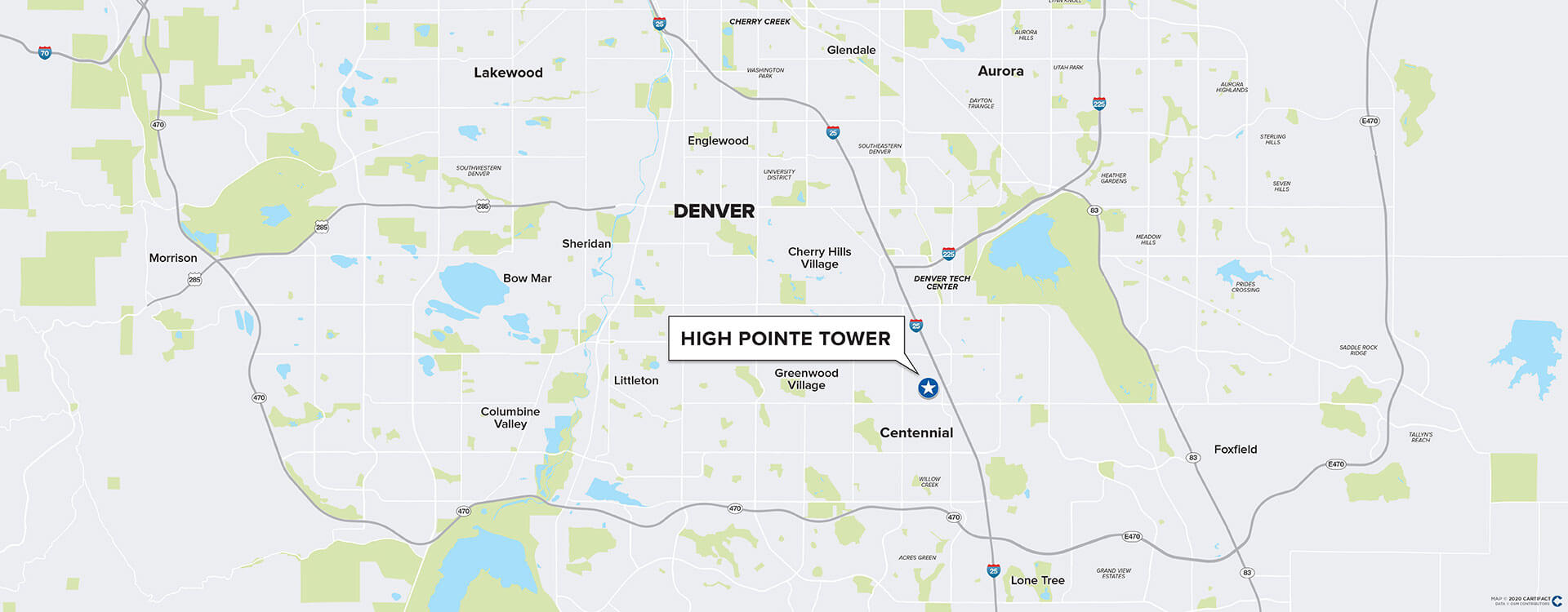 High Pointe Plaza location map